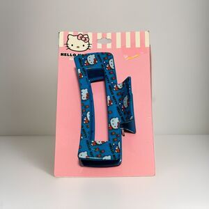 🔥Sanrio Hello Kitty Blue Claw Clip Hair Accessory Apples Flowers Cute Kawaii🔥